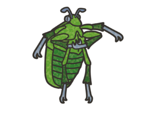 どうぶつ出版社のカナブンのイラスト